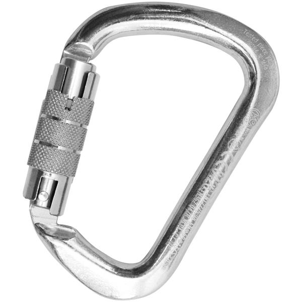 Mountaineering Carabiner Clips - Heavy Duty O Shape Steel Locking