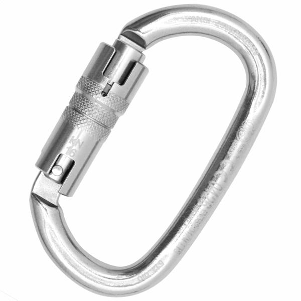 Ovalone Inox Twist Lock ANSI - Stainless steel oval carabiner KONG